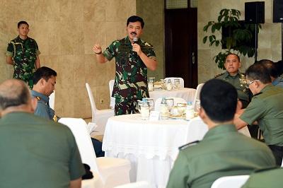 Panglima TNI Coffee Morning Bersama Para Pejabat Tinggi Mabes TNI